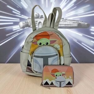Danielle Nicole Star Wars Baby Yoda Mini Backpack & Matching Wallet